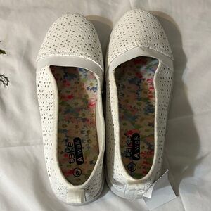 Women's White Slip-On Shoes